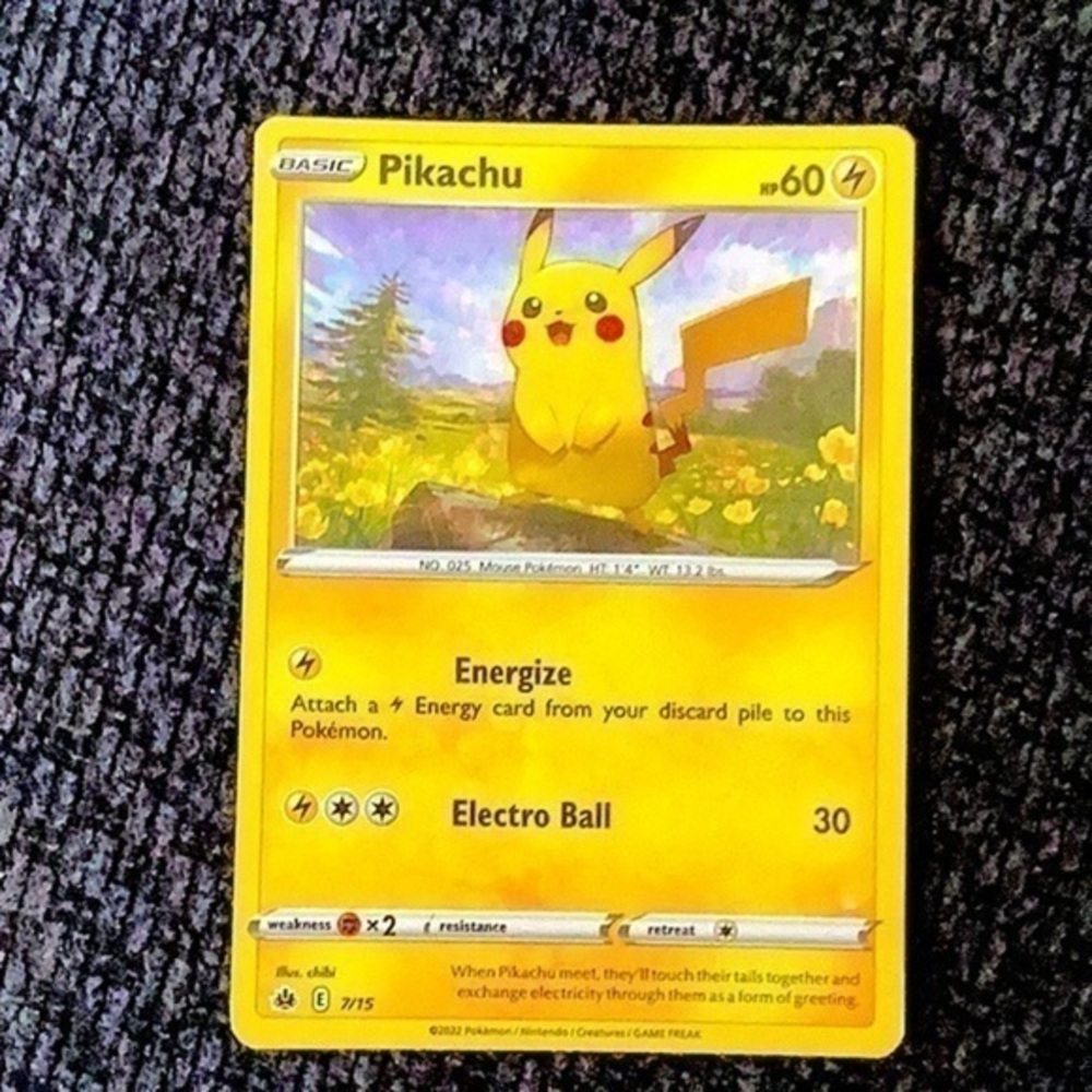 Pokémon 2022 McDonald’s Pikachu Halo Energize Trading Card Nintendo Collection
